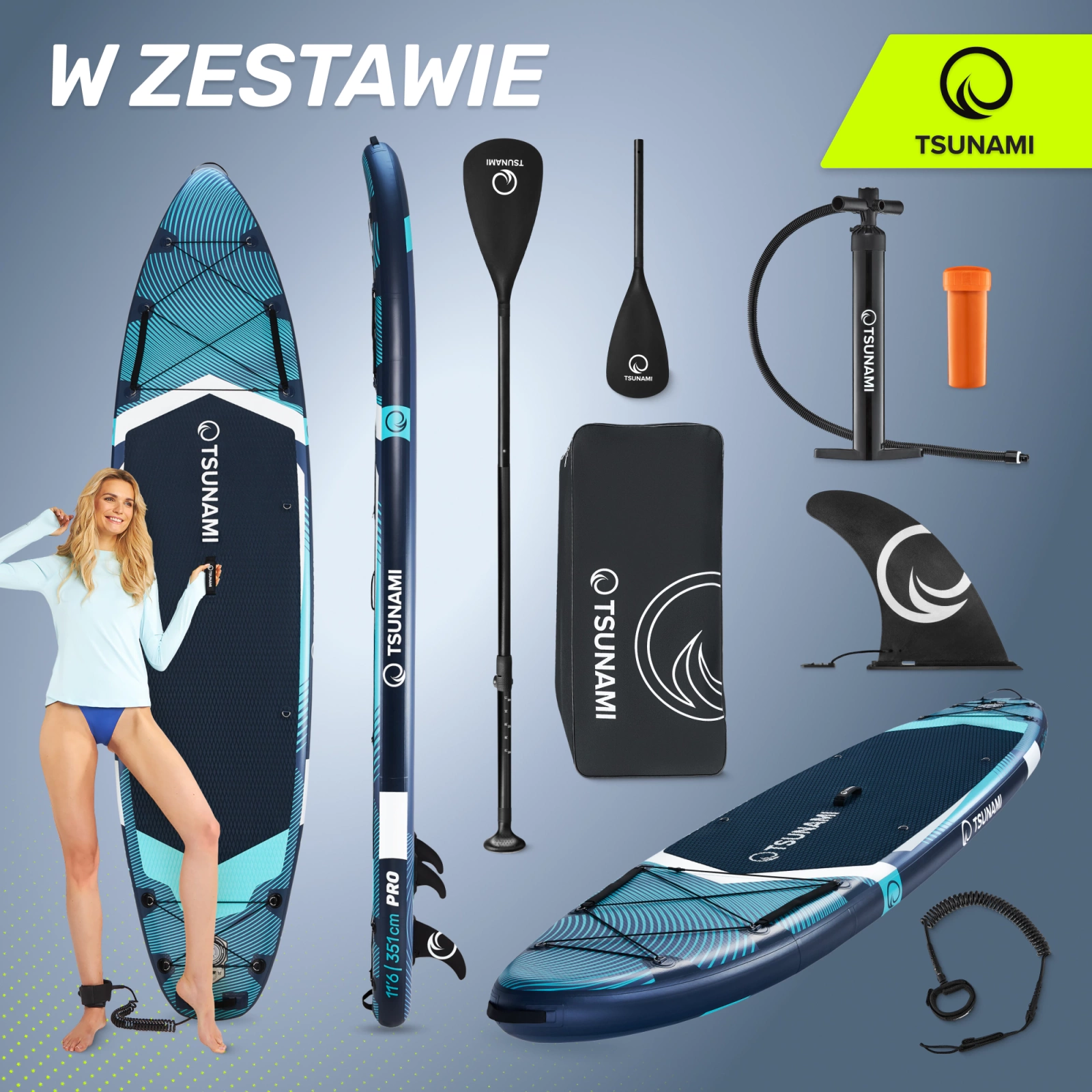Deska SUP PRO  paddle board 350 cm T10