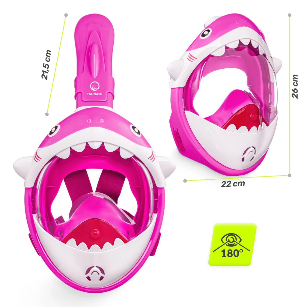 Maska do nurkowania dla dzieci  SHARK różowa