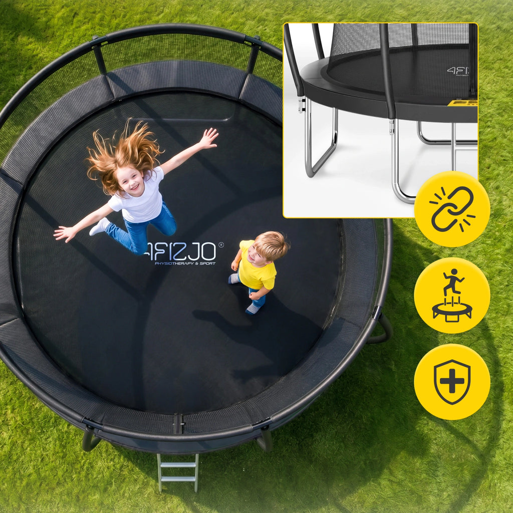 Trampolina ogrodowa dla dzieci PRO 374 cm 12FT