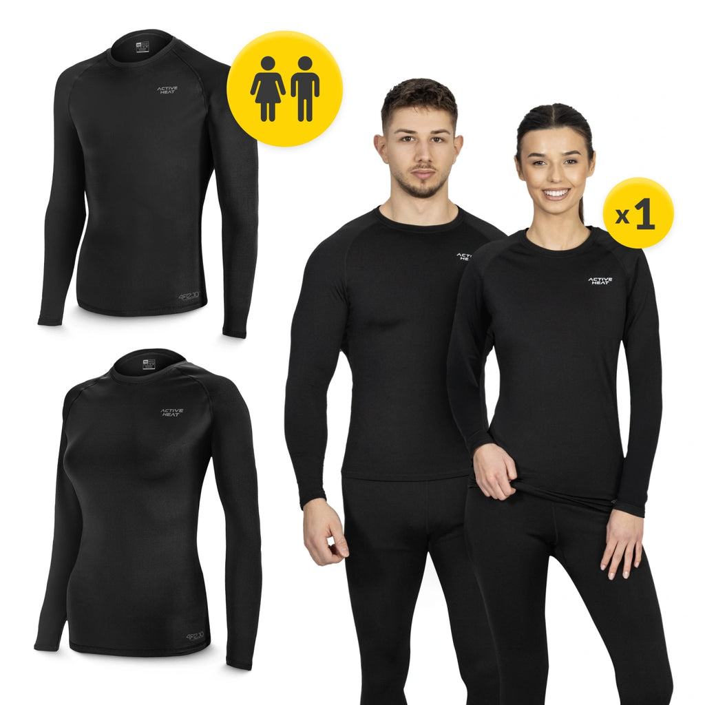 Bielizna termiczna unisex - zielony komplet koszulka + spodnie rozmiar XXL