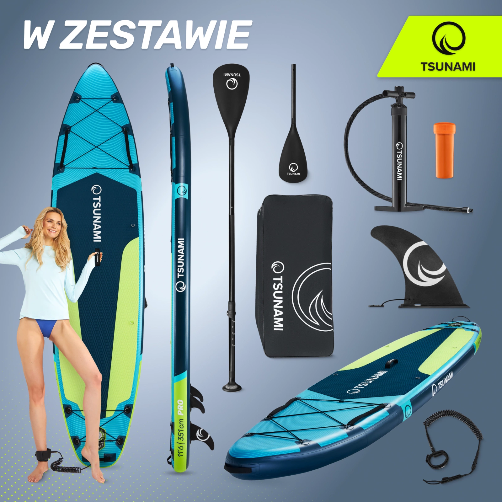 Deska SUP PRO  paddle board 350 cm T13