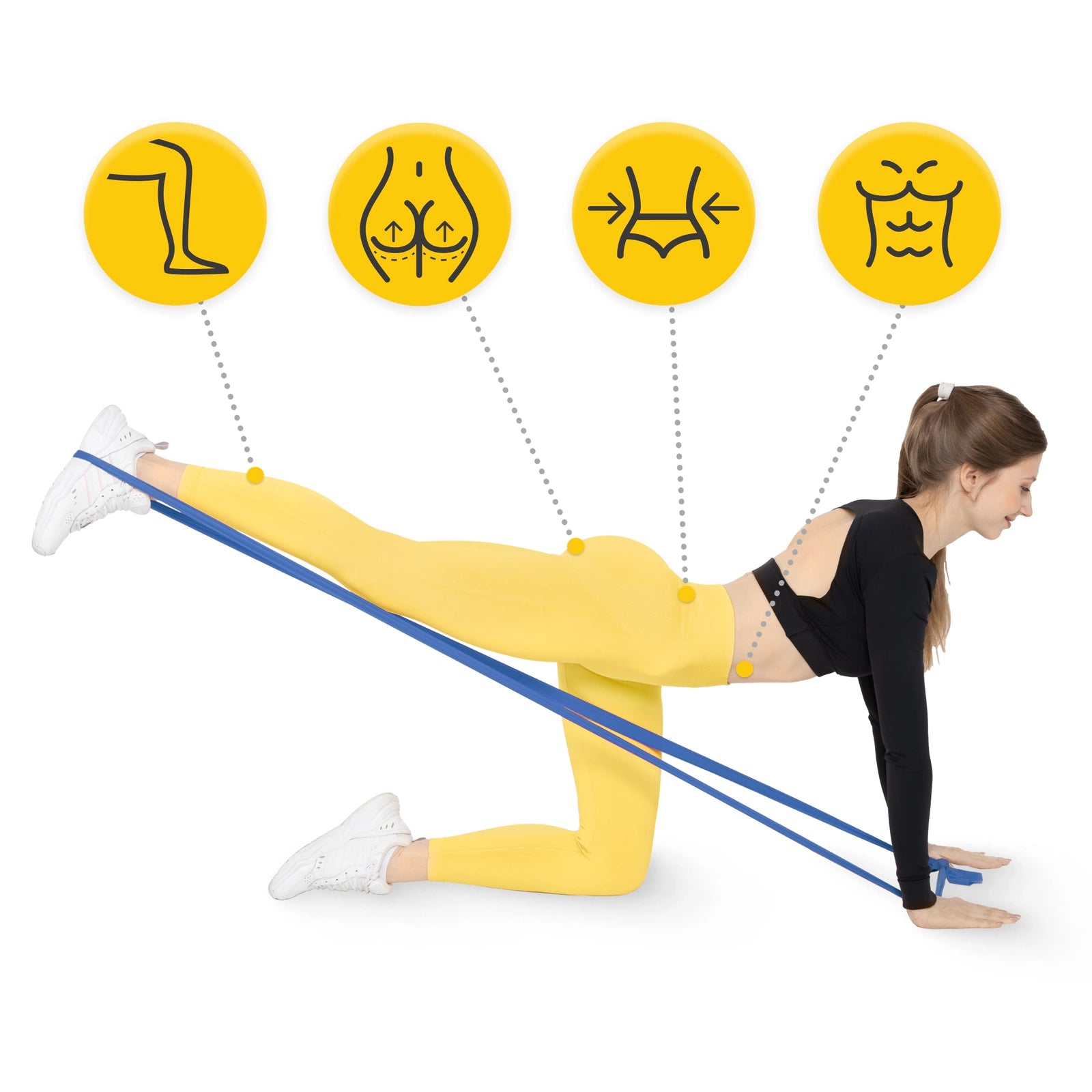 Taśma rehabilitacyjna FLAT BAND 1-2 kg